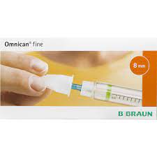 Голки для інсулінових шприц-ручок Omnican Fine (Омнікан Файн) розмір 31G (0,25мм x 8мм) 100 шт